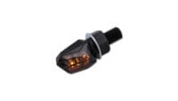 HIGHSIDER Smart Tiny LED Indicator Body Black / Lens Smoked (Pair), Rear