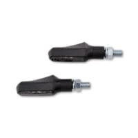 800Wx800H-1139698-1 HIGHSIDER Smart Shorty-Fin LED Indicator Body Black / Lens Smoked (Pair), Front & Rear