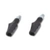 800Wx800H-1139698-2 HIGHSIDER Smart Shorty-Fin LED Indicator Body Black / Lens Smoked (Pair), Front & Rear