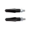 800Wx800H-1139698-4 HIGHSIDER Smart Shorty-Fin LED Indicator Body Black / Lens Smoked (Pair), Front & Rear