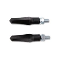 800Wx800H-1139698-4 HIGHSIDER Smart Shorty-Fin LED Indicator Body Black / Lens Smoked (Pair), Front & Rear