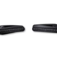 800Wx800H-1139700-1 HIGHSIDER Smart Stix LED Indicator Body Black / Lens Clear (Pair), Front & Rear
