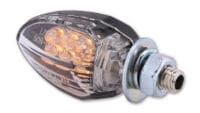 800Wx800H-1139711-3 HIGHSIDER Smart Drop LED Indicator Body Black / Lens Clear (Pair), Front & Rear