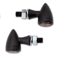 800Wx800H-1139715-3 HIGHSIDER Smart Sixteen-Bullet LED Indicator Body Black / Lens Smoked (Pair), Front & Rear