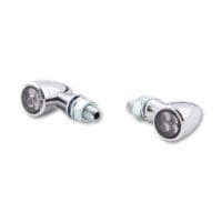 HIGHSIDER Smart Sixteen-Bullet LED Indicator Body Chrome / Lens Smoked (Pair), Front & Rear