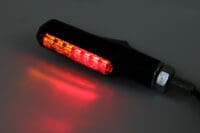 HIGHSIDER Smart Shorty-Fin LED 3in1 Indicator Taillight Combination Body Black / Lens Smoked (Pair), Rear