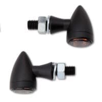 HIGHSIDER smart Sixteen Bullet LED TailLight/Indicator Black/Smoke 3in1, E-Approved (Pair)