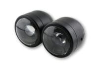 HIGHSIDER smart Headlight Twin LED (3-1/2") Black Side Mount, E-Approved (1pc)