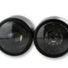 HIGHSIDER smart Headlight Twin LED (3-1/2") Black Side Mount, E-Approved (1pc)