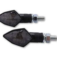 800Wx800H-1139808-1 HIGHSIDER Smart Rock LED Indicator Body Black / Lens Smoked (Pair), Front & Rear