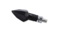 HIGHSIDER Smart Rock LED Indicator Body Black / Lens Smoked (Pair), Front & Rear