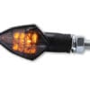 HIGHSIDER Smart Rock LED Indicator Body Black / Lens Smoked (Pair), Front & Rear
