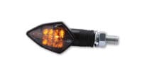 HIGHSIDER Smart Rock LED Indicator Body Black / Lens Smoked (Pair), Front & Rear