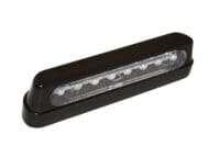 HIGHSIDER smart LED License Plate Light Black/Smoke ABS plastic, Long (1pc)