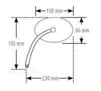 HIGHSIDER smart Handlebar Mirror Booster 2 Black (Pair)