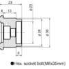 800Wx800H-1140006-2 DAYTONA Adapter For Barend Mirror Kawa Z1000/800 , ER-6N
