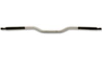 HIGHSIDER pro Steel Handlebar, Superbike BMW-Style LM1B, 22,0 mm, Silver, TUeV-part type approval