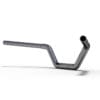 HIGHSIDER pro Steel Handlebar, Flat Track Z14B, 25,4 mm (1"), grip area 22,2 mm (7/8"), Chrome, TUeV-part type approval
