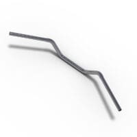 HIGHSIDER pro Steel Handlebar, Flat Track Z14B, 25,4 mm (1"), grip area 22,2 mm (7/8"), Chrome, TUeV-part type approval