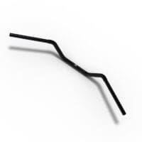 800Wx800H-1140753-5 HIGHSIDER pro Steel Handlebar, Flat Track Z14B, 25,4 mm (1"), grip area 22,2 mm (7/8"), Black, TUeV-part type approval