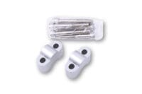 HIGHSIDER pro Handlebar Riser Kit R25 for 22,2 mm (7/8") Handlebars, Silver, TUeV-part type approval