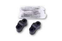 HIGHSIDER pro Handlebar Riser Kit R25 for 22,2 mm (7/8") Handlebars, Black, TUeV-part type approval