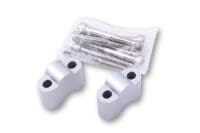 HIGHSIDER pro Handlebar Riser Kit R35 for 22,2 mm (7/8") Handlebars, Silver, TUeV-part type approval