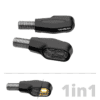 HIGHSIDER pro Ventura-X LED Indicator 1in1, Matt-Black (Pair)