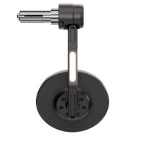 800Wx800H-1140887-1 HIGHSIDER pro Conero Black-Edition, Bar End Mirror with LED Indicator, Matt-Black (1pc.)