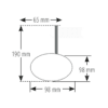 HIGHSIDER pro Conero Black-Edition, Bar End Mirror with LED Indicator, Matt-Black (1pc.)
