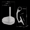 HIGHSIDER smart Bar End Mirror Straight Black Long (1pc)