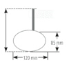 HIGHSIDER smart Bar End Mirror Straight Black Short (1pc)