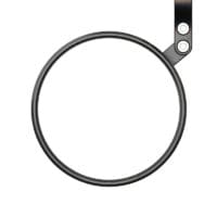 HIGHSIDER smart Circula-S, Bar End Mirror, Matt-Black, Short (1pc)