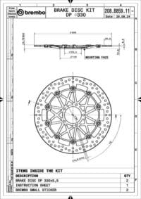 800Wx800H-1147220-2 BREMBO UPGRADE Supersport Zwevende remschijven - Paar