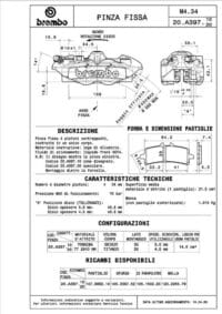BREMBO UPGRADE M4 Remklauwen - 108 mm/P4 34 (met remblokken)