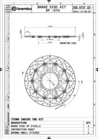 BREMBO UPGRADE Supersport Zwevende remschijven - 208973732