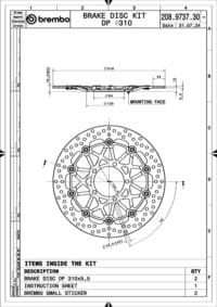800Wx800H-1147485-2 BREMBO UPGRADE Supersport Zwevende remschijven - Paar