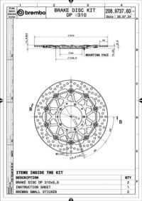800Wx800H-1147542-2 BREMBO UPGRADE Supersport Zwevende remschijven - Paar