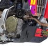 AXP Motorbeschermplatene met drijfstangbeschermer - HDPE 6 mm