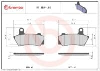 BREMBO Remblokken van gesinterd metaal - 07BB4180