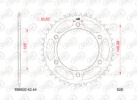 800Wx800H-1148604002-1 AFAM Standaard staal achtertandwiel 188500 - 525
