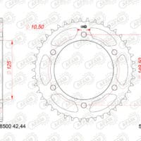 800Wx800H-1148604002-1 AFAM Standaard staal achtertandwiel 188500 - 525
