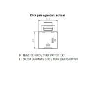DZE richtingaanwijzerrelais 2 X 10W + 3W