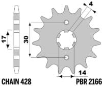 800Wx800H-1149258001-1 PBR Standaard voortandwiel 2166 - 428