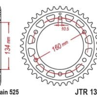 800Wx800H-1149605002-1 JT SPROCKETS Standaard staal achtertandwiel 1317 - 525