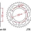 JT SPROCKETS Standaard staal achtertandwiel - 520