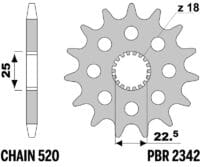 800Wx800H-1151197001-1 PBR staal standaard voor tandwiel 2342 - 520