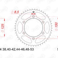 800Wx800H-1151538002-1 AFAM Staal geruisloos voortandwiel 73303NR - 520