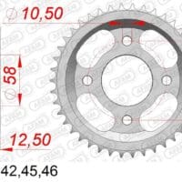 800Wx800H-1151544001-1 AFAM Standaard staal achtertandwiel - 428