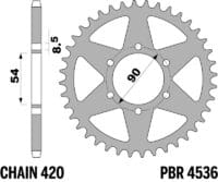 800Wx800H-1151600001-1 PBR Standaard achtertandwiel staal - 420